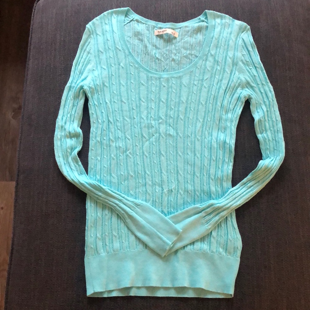Old Navy brand, size S teal sweater.